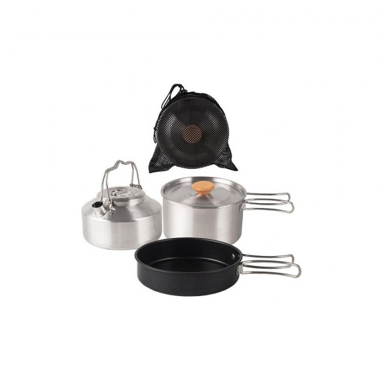 Camping Cookware and Kettle Set